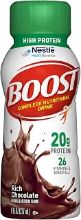 BOOST High Protein Balanced Nutritional Drink, Rich Chocolate, 8 Ounce Bottle (Pack of 24)