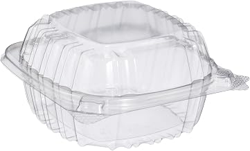 DART C53PST1 OPS 5 in Clear Hinged Container, 5.3 X 5.4 in (Case of 500)