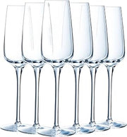 Chef & Sommelier Sublym Collection - Set of 6 Champagne Flutes 21 cl - Shine, Transparency and High Resistance - Reinforced Packaging
