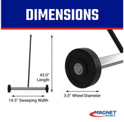 Master Magnetics Pack of 1 / 14.5" / 1 Magnetic Sweepers