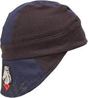 Black Stallion AH1631-NB BSX Silicone Grip FR CottonWelding Cap, Navy/Black, Medium