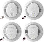 Kidde Hardwired Smoke & Carbon Monoxide Detector, AA Battery Backup, Interconnectable, LED Warning Light Indicators, 4 Pack