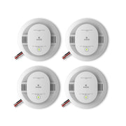 Hardwired Smoke & Carbon Monoxide Detector by Kidde – 4 pack, Plastic, White, Pack of 4, Model 21032255