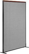 Global Industrial 48-1/4"W x 61-1/2"H Deluxe Freestanding Office Partition Panel, Gray