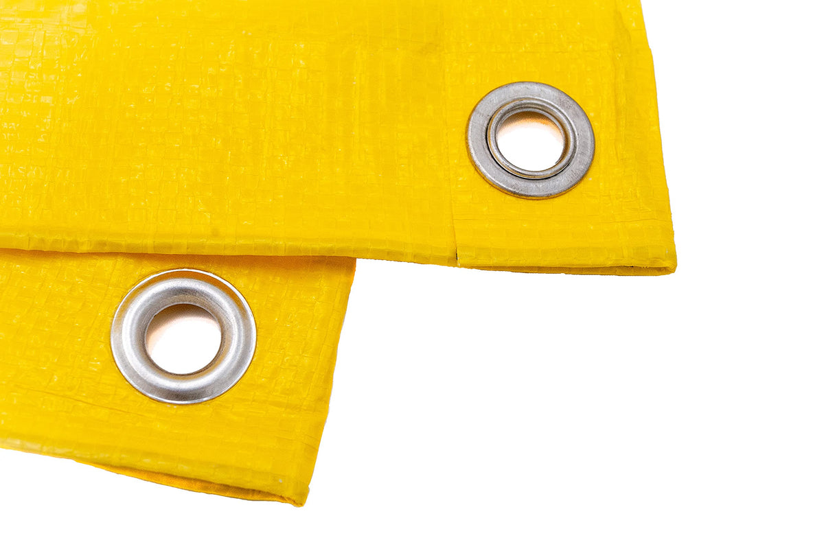 High Visibility Yellow Tarp 3.3 OZ. by Tarpsdirect – 10'x60', High Density Polyethylene, Yellow, Model Y10x60