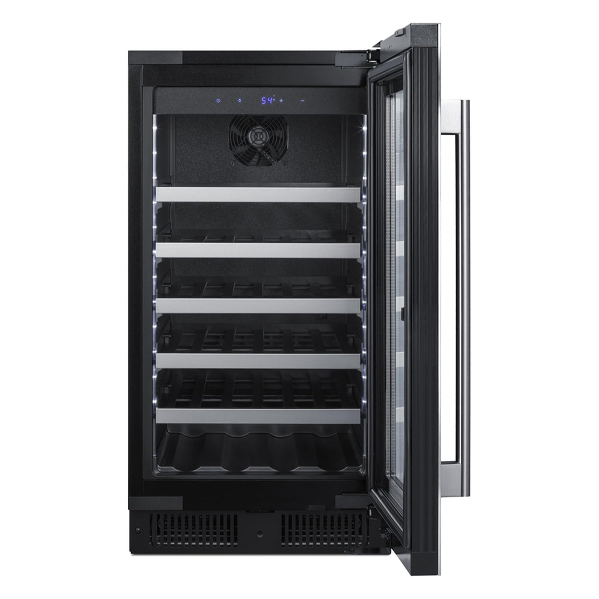 Summit 18” Built-In Wine Cellar by Summit Appliance – 18", 2.9 cubic_feet, wood, Stainless Steel, Model CL18WC