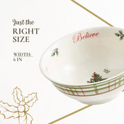 Spode Christmas Tree Revere Bowl, 27 Ounce Porcelain, Multicolor