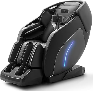 4D Massage Chair, Full Body Massage Chair, Zero Gravity Recliner w/Dynamic Leg Kneading System, 53.14" SL Track, Sleek Appearance, 12 Auto Modes, Wireless Charging, Bluetooth Speaker, TFT Screen