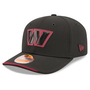 Men's Black Washington Commanders 2026 Sideline 9SEVENTY Adjustable Hat by New Era – 84% Polyester/16% Elastane, Washington Commanders, Black, Model 26 Nfl Sideline 9seventy Ss