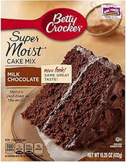 Betty Crocker Supermoist Cake Mix-Milk Chocolate-15.25 oz