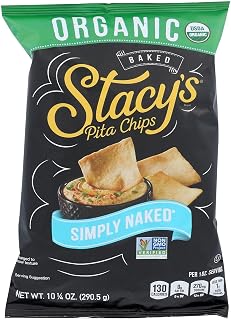 Stacy's Brand Organic Simply Naked Pita Chips - Case Of 10 - 10.25 Oz