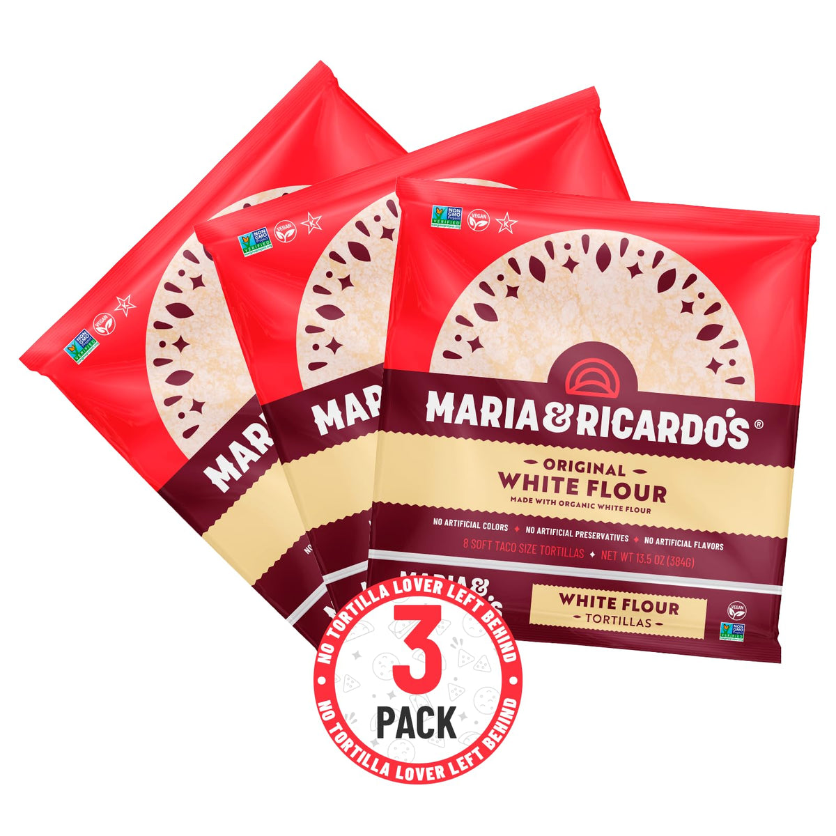 Maria & Ricardos 15.7 Ounce (Pack of 3) / 3 Tortillas