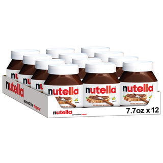 Creamy Hazelnut Spread with Cocoa by Nutella – 7.7 Ounce (Pack of 12), Hazelnut, Pack of 12, Model 10009800802217