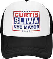 Curtis Sliwa for NYC Mayor Trucker Hat New York City 2026 Election Hats Adjustable Mesh Back Baseball Cap