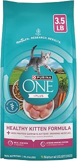 Purina ONE High Protein Natural Kitten Dry Cat Food, 3.5 lb Bag