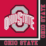 Creative Converting 318562 Ohio State University 2-Ply Lunch Paper Napkins, Multicolor, 6.5", 16 Ct.