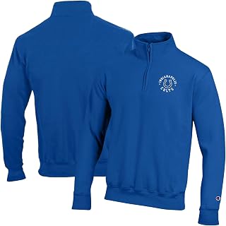 Champion Men's Royal Indianapolis Colts Powerblend Quarter-Zip Pullover