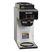 VP17-3SS2U Pourover Commercial Coffee Brewer with One Lower and Two Upper Warmers by Bunn – 12.00x22.00x25.50, 3.8 gallons, Stainless Steel, Silver, Model 13300.0004