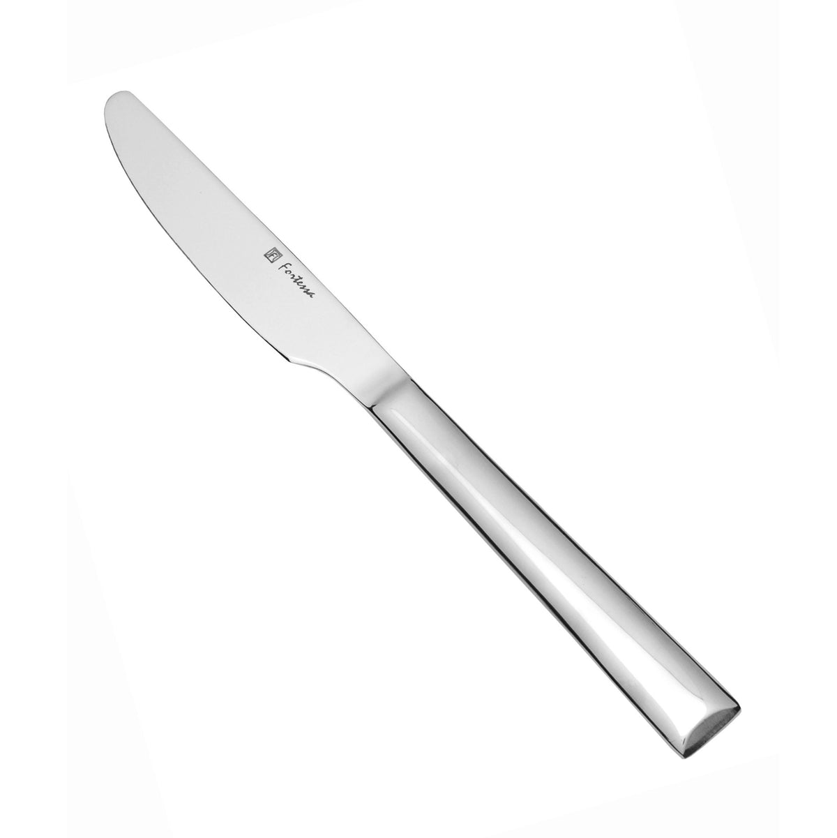 Still 18/10 Stainless Steel Flatware Solid Handle Table Knife by Fortessa – Table Knife, Stainless Steel, Silver, Pack of 12, Model 1.5.118.00.005