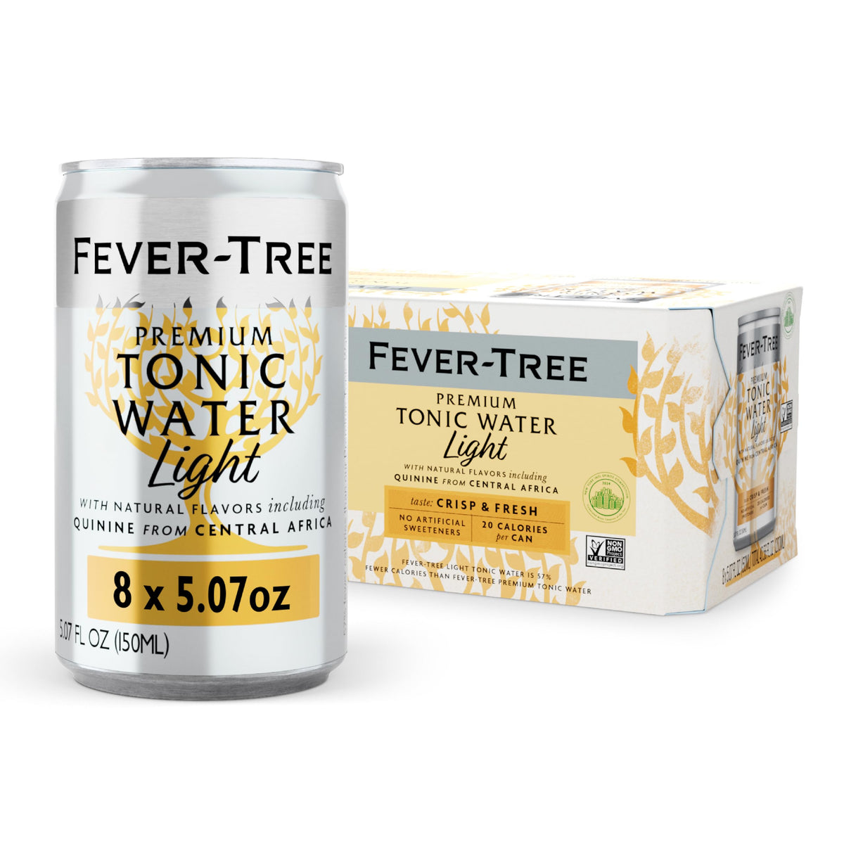 Naturally Light Tonic Water by Fever-Tree – 5.1 Fl Oz (Pack of 8), 5.07 Fl Oz (Pack of 8), Pack of 8, Model 345821