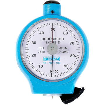 Portable Durometer with Sharp 30º by Fowler – 6"L x 6"W x 2.25"H, Steel, Blue, Model 53-762-102-0