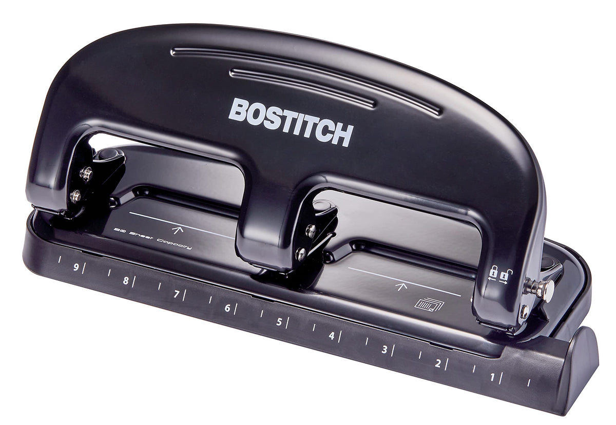 Office EZ Squeeze 20 Sheet Standard 3 Hole Punch by Bostitch – Metal