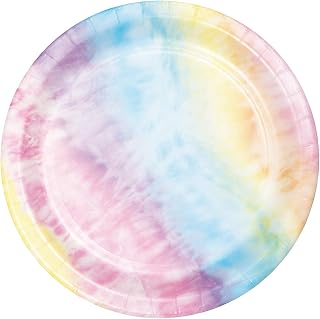 Creative Converting Tie Dye Party Dessert Plates, 8 ct