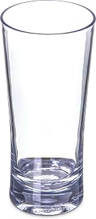 Carlisle FoodService Products Alibi Highball Glass for Restaurant, Kitchen, and Bar, Plastic, 10 Ounces, Clear
