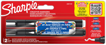 Acrylic Marker by Sharpie – 1 Count (Pack of 2), Plastic, Red, Pack of 2, Model 2201181