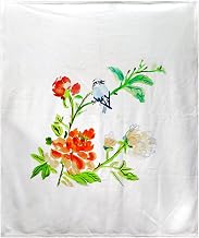 Blue Bird & Flowers Fleece Throw