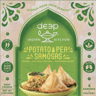 Samosa with Chutney by Tandoor Chef – 12 Ounce (Pack of 6), Pack of 6