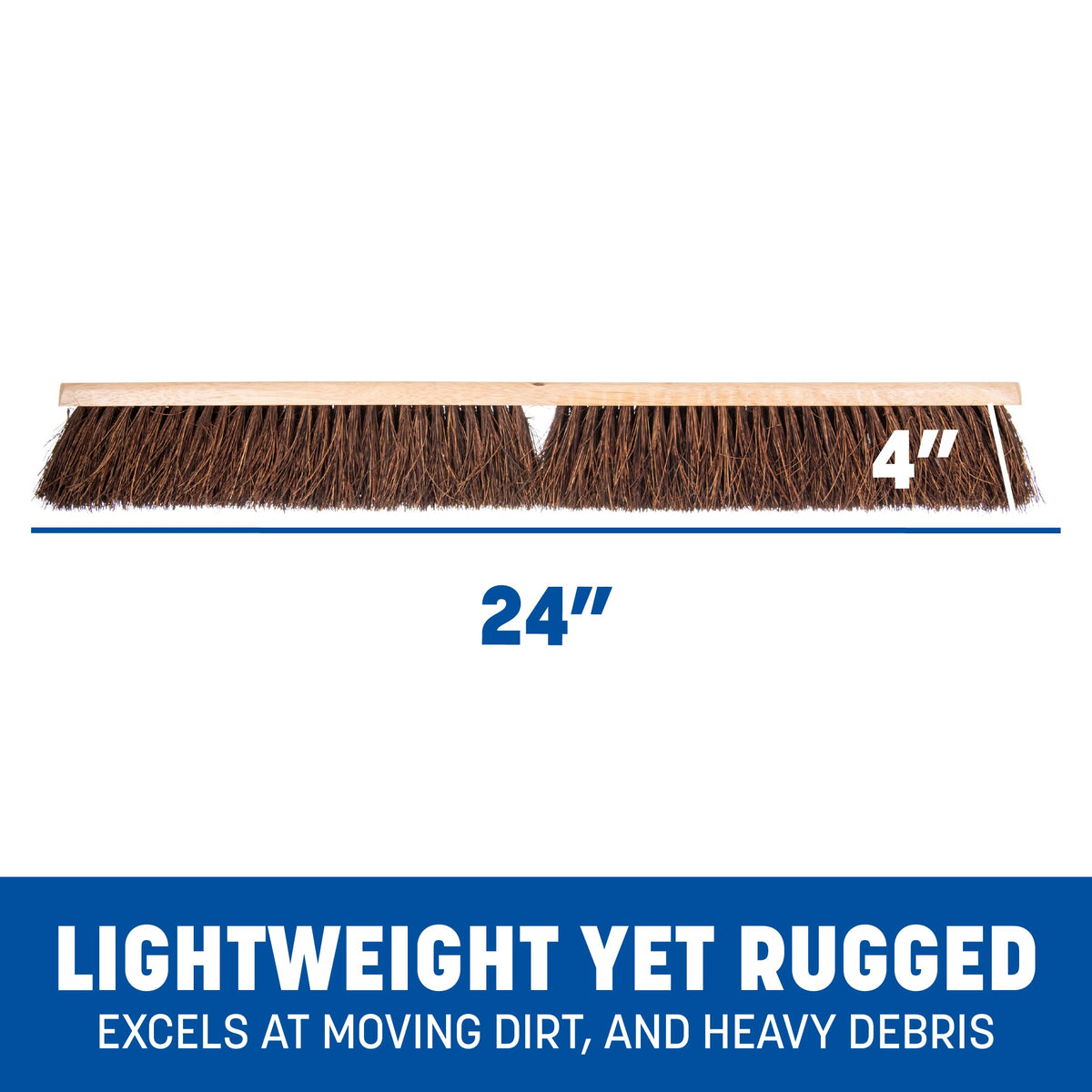 SPARTA 1 / 24 Inches (Pack of 1) / Tan/Brown Push Brooms