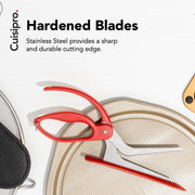 Pizza Shears by Cuisipro – 11.7x1.4x4.6", Stainless Steel, Red, Model CSP-57446505