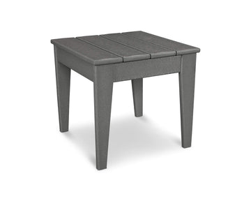 ® Side Table by Polywood – High Density Polyethylene, Slate Grey, Model MNT18GY