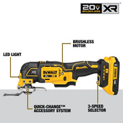 DEWALT One Size / Tool Kit / Yellow Oscillating Tools