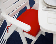 ® Nautical Dining Set by Polywood – Onesize, High Density Polyethylene, Teak, Pack of 7, Model PWS125-1-TE
