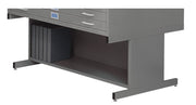 Safco Grey / High Base / 53.5 inches W x 41.5 inches D x 20 inches H Flat & Vertical Files