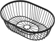 American Metalcraft WBBV90 Wire Basket, Oval Black 9" L x 6" W x 2 ¾" H