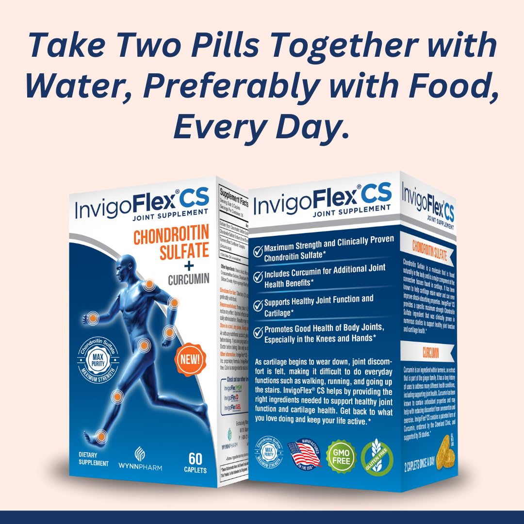 Glucosamine + INVIGOFLEX CS Joint Support Supplement Bundle by Dona – Commercial Grade