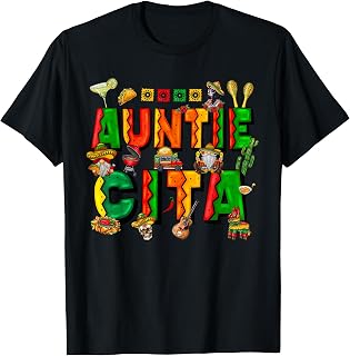 Auntie Cita Cinco de Mayo Fiesta Mexican Family Matching T-Shirt