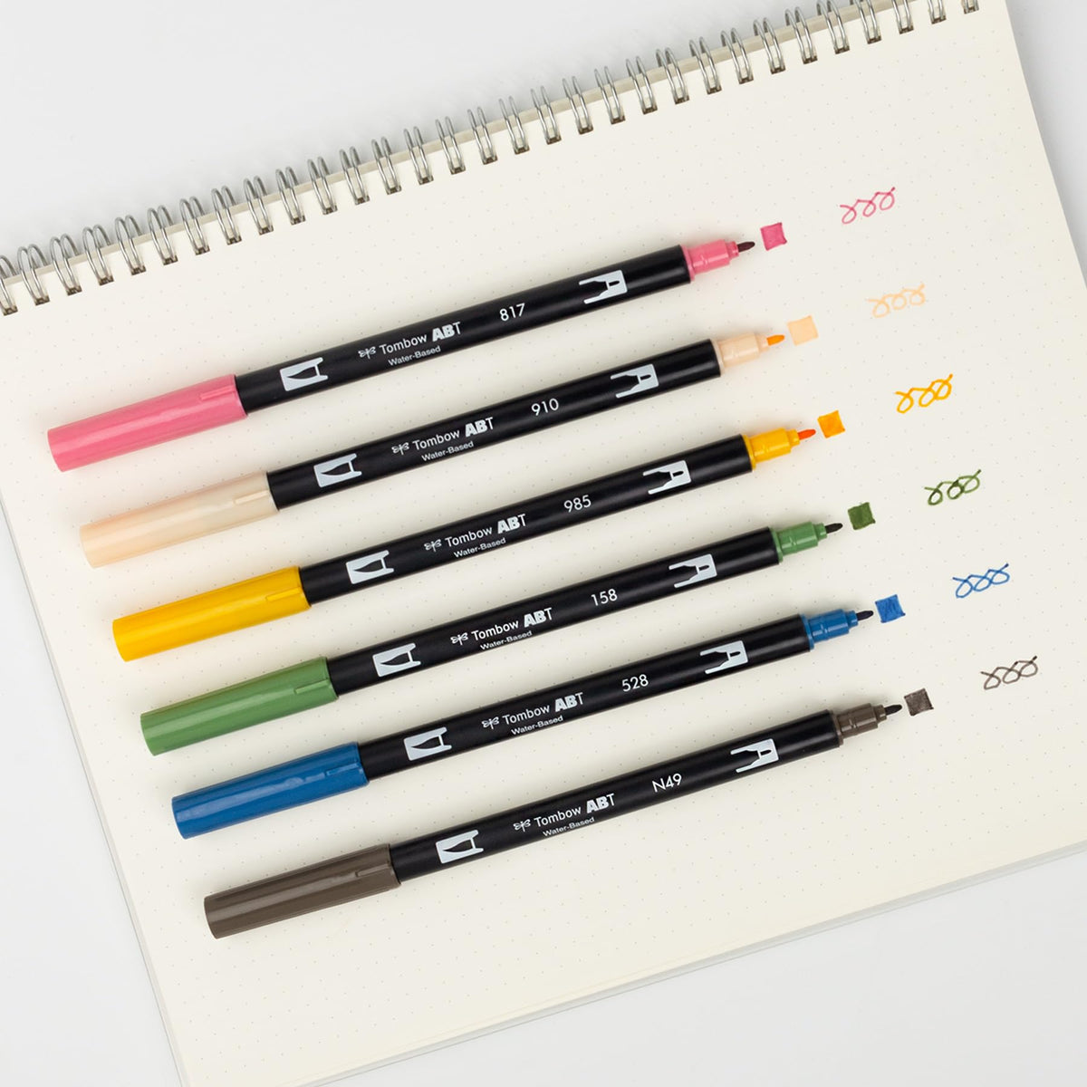 Dual Brush Pen Art Markers by Tombow – 1 Count (Pack of 7), Plastic, Multicolor, Model 72560