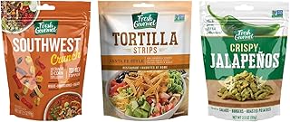 Fresh Gourmet Tex-Mex Crunch Variety Pack (3-Pack) – Crispy Jalapeños, Southwest Crunch, and Santa Fe Tortilla Strips, 3.5 Oz Each – Perfect for Tacos, Salads, Nachos, and Tex-Mex Favorites