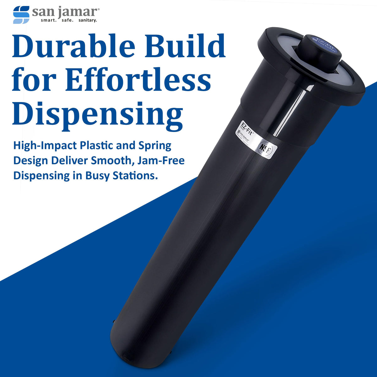 San Jamar 6-24 oz / Black / Modern Food Dispensers