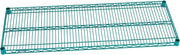 Nexel Additional Wire Shelf for Wire Shelving Units, 24" W x 48" L Poly-Green Epoxy, 800lb Capacity, NSF Approved, NEXGard Anti-Microbial Agent, Includes 1 Shelf and 4 Shelf Clips