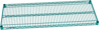 Nexel Additional Wire Shelf for Wire Shelving Units, 24" W x 48" L Poly-Green Epoxy, 800lb Capacity, NSF Approved, NEXGard Anti-Microbial Agent, Includes 1 Shelf and 4 Shelf Clips