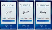 Secret Clinical Strength Invisible Solid Deodorant (1.6 oz., 3 pk.)
