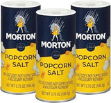 Morton Popcorn Salt, (3.75 oz), 3-Pack, for Popcorn, Snacks & Seasoning