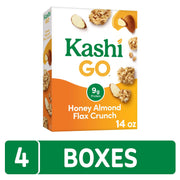 Kashi Honey Almond Flax Crunch / 14 Ounce (Pack of 4) / Crunch! Honey Almond Flax Cold Cereal