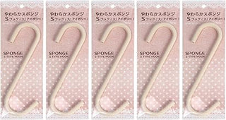 Unox 16-610 Soft Sponge, S Hook, Large, Ivory, Set of 5