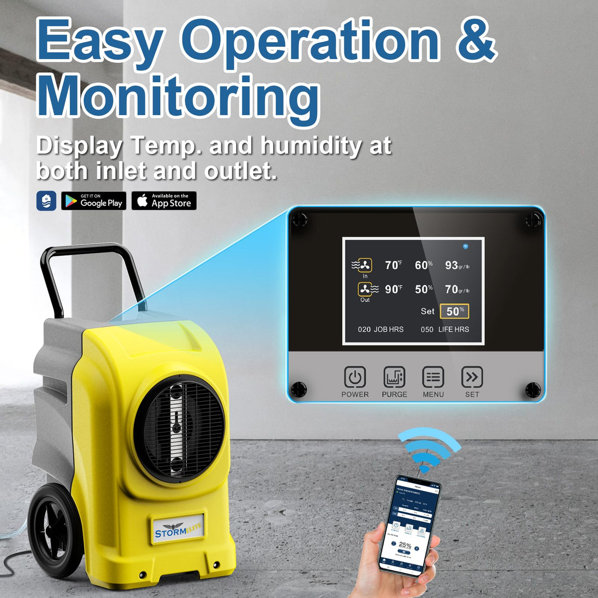 ALORAIR Yellow / Large / Storm Elite Dehumidifiers